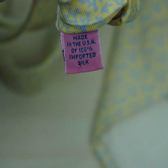 Shop Micro Palm Trees Printed Tie at vineyard vines Vineyard Vines Sunflower Yellow Blue Sea Coral tie